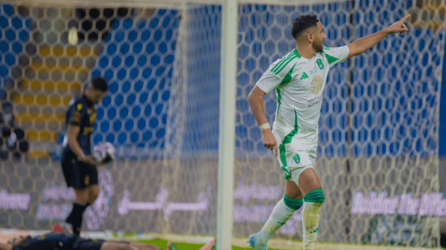 محرز يواصل التوهج بتسجيل الأهداف في الدوري السعودي