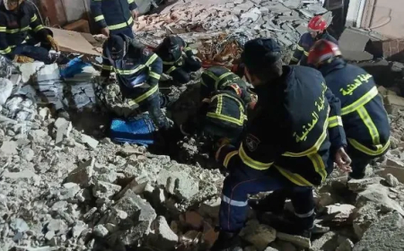 قسنطينة:  وفاة 3 أشخاص جراء انهار بناية بحي بوالصوف.