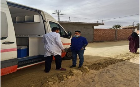 قافله طبيه تجوب اربع بلديات ومناطق ظل بولايه عنابه