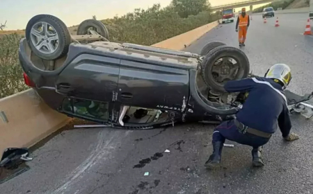 شــاب يلقى حتفه في حادث انقلاب سيارة سياحية  ببوخضرة