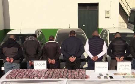  الدرك الوطني يوقف 7 أشخاص ويحجز مايقارب 25000قرص  مهلوس بالحجار