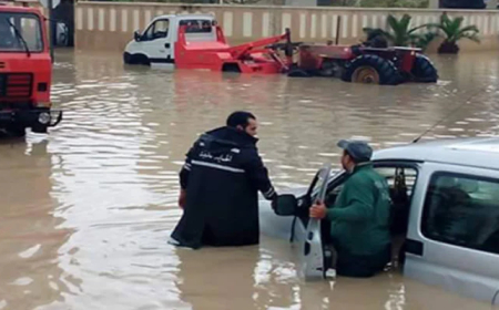 المياه تغمر وسط سكيكدة