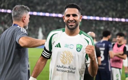 محرز يبدع مع الأهلي السعودي امام السد القطري في دوري ابطال اسيا