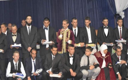 تنظيم حفل زواج جماعي لأزيد من 60 عريسا بمدينة خنشلة