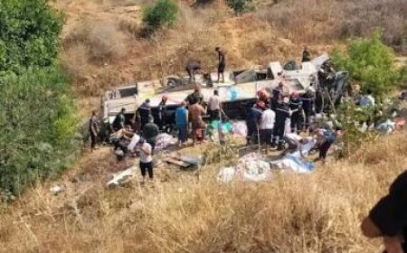 ارتفاع حصيلة فاجعة انقلاب حافلة ببومرداس إلى 25  وفاة و38 جريحًا  