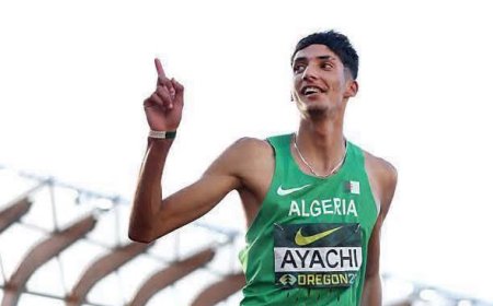ألعاب القوى/مونديال أقل من 20 سنة : تتويج الجزائري يونس عياشي بطلا للعالم
