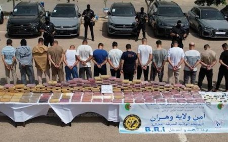 حجز قنطارين و28 كغ كوكايين و إيداع 20 متهما الحبس