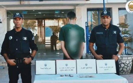 شرطة تبسة تضبط 284 غراما من الكيف المعالج
