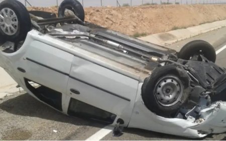 سكيكدة : وفاة خمسيني في حادث انحراف وانقلاب سيارة بمنحدر جبلي 