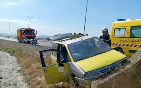 باتنة: إصابة خمسة أشخاص في حادث انحراف سيارة أجرة 