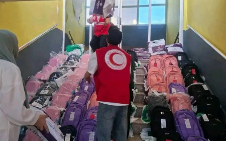 الهلال الأحمر يرافق التلاميذ بحملة وطنية للتوعية في الوسط المدرسي