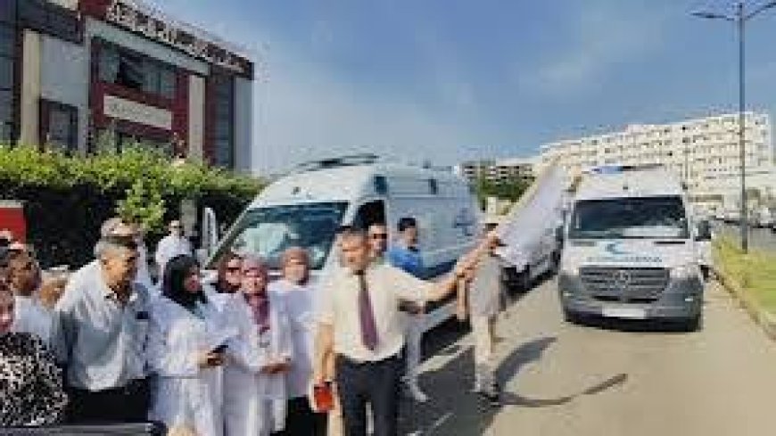  إنطلاق قافلة طبية كبرى للتضامن مع العائلات المتضررة من الحرائق