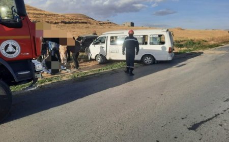 إصابة 06 أشخاص في اصطدام بين سيارتين بأولاد عوف في باتنة