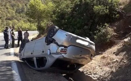 5 جرحى بينهم رضيع في حادث مروع بالبوني