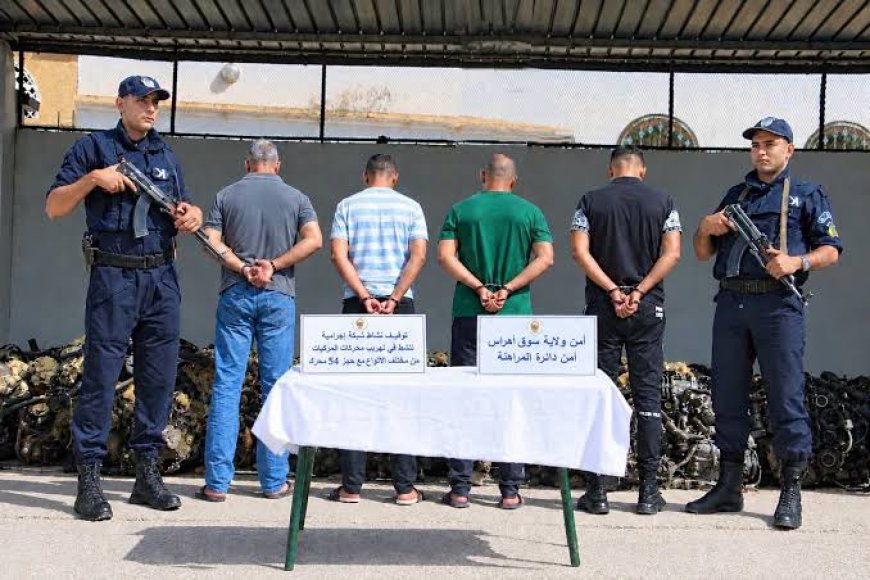 سوق أهراس:  حجز 14 محرك سيارة وتوقيف سارقي عدادات المياه ومروّجي المهلوسات