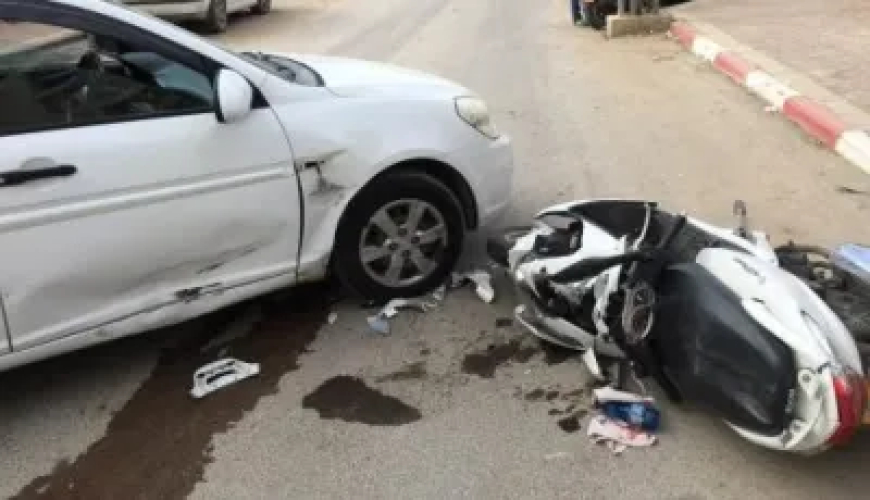 جريح في حادث مرور بطريق شاطئ رفاس زهوان